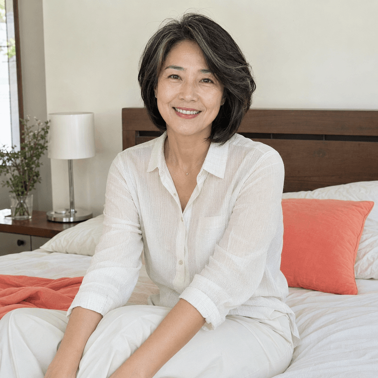 새벽에 잠 못 드는 50대 여성
