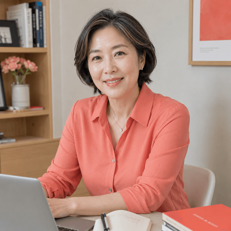 IRP 운용 확인하는 50대 여성