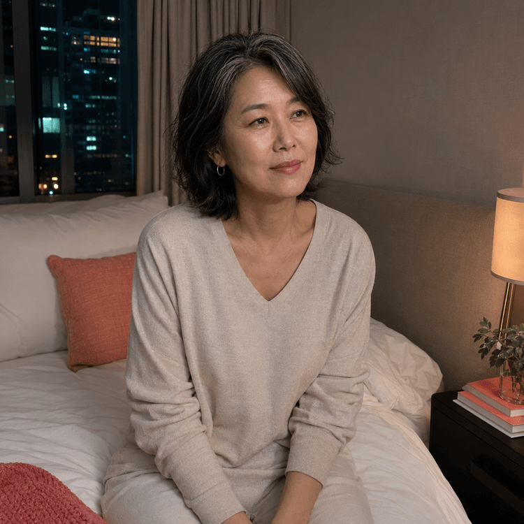 새벽에 깬 50대 여성