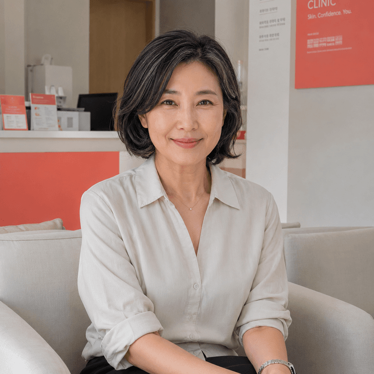 산부인과 대기실의 50대 여성