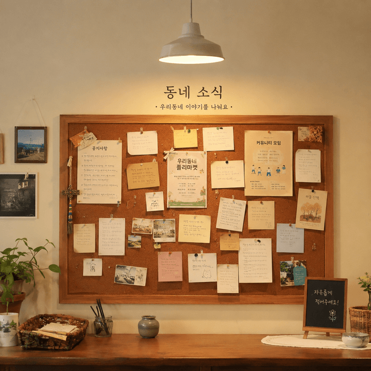 동네 커뮤니티 게시판 따뜻한 풍경