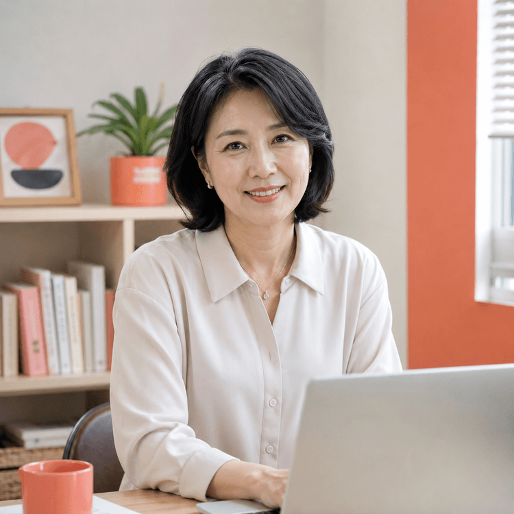 폭락장을 침착하게 바라보는 50대 여성