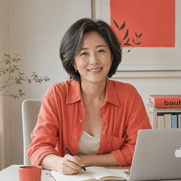 하락장을 바라보는 50대 여성