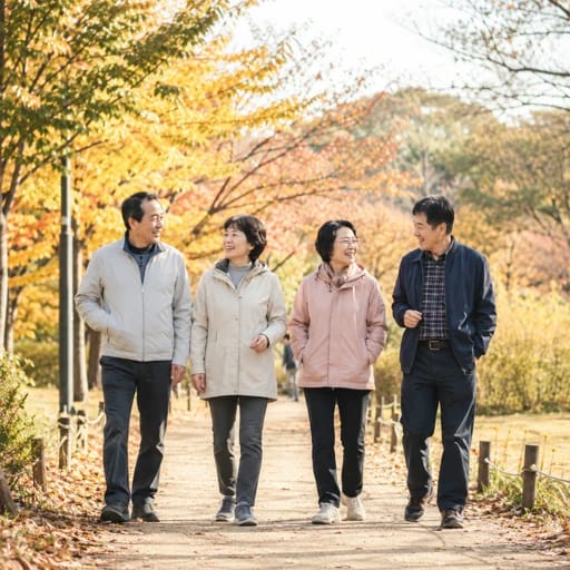 50대 여성 혼자 등산하는 모습
