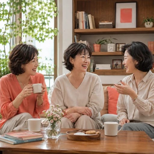 밤에 잠 못 이루는 50대 여성