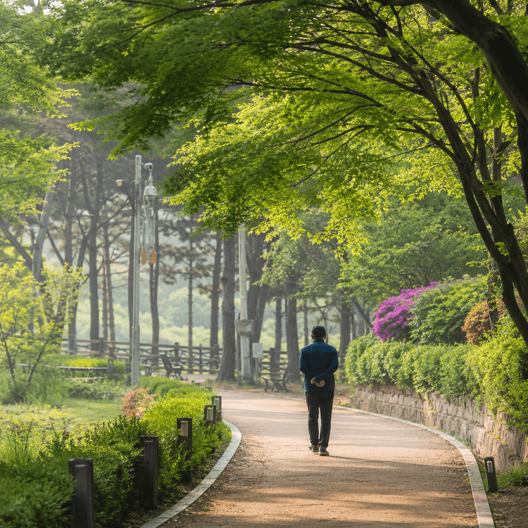 아침 산책길 풍경